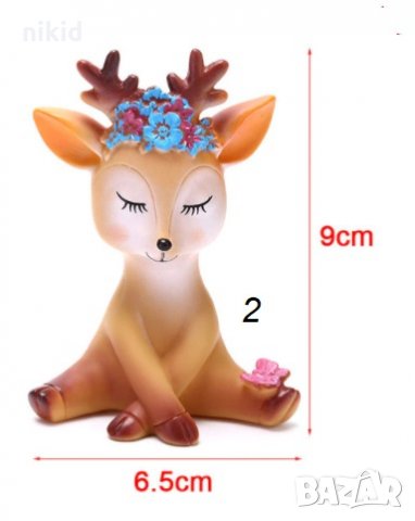 Голяма сърна сърнича пластмасова фигурка за украса торта и др, снимка 4 - Фигурки - 32714325
