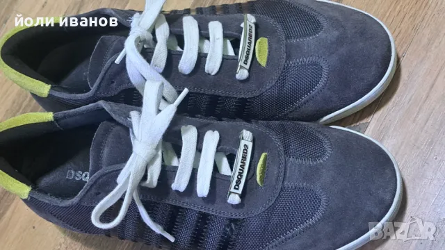 DSQUARED2-кожени маратонки-made in ITALY-оригинални 43 номер, снимка 2 - Маратонки - 50084284