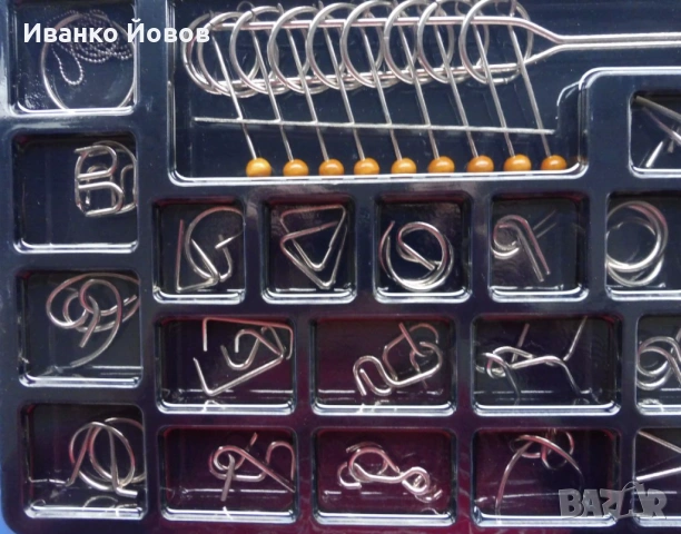 Метални пъзели – предизвикателно, забавно,  изглежда лесно, но опитайте, комплект 50 бр., Подарък, снимка 7 - Пъзели - 46752011