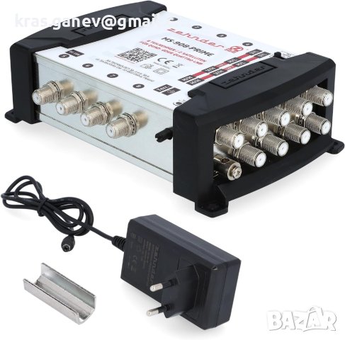 Zehnder MS 9/8 Multiswitch 8 абонати 2 спътника - регулируеми наземни - Quattro и Quad