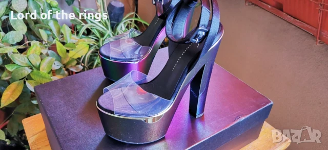 Оригинални маркови дамски обувки GIUSEPPE ZANOTTI - 37 номер, снимка 3 - Дамски елегантни обувки - 51235451