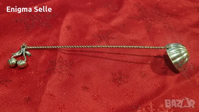 Посребрена черпачка, тосканска изработка, снимка 2 - Прибори за хранене, готвене и сервиране - 50180423