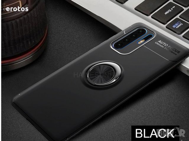 Силиконов кейс с магнит и ринг за Huawei P20/P20 Pro/P20 Lite/P30/ Luxury Silicone Shockproof, снимка 6 - Калъфи, кейсове - 27176938
