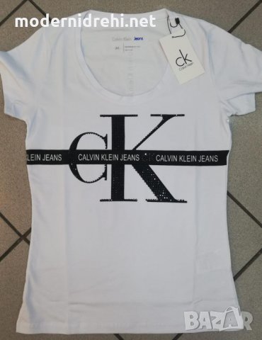 Дамска тениска Calvin Klein код 12, снимка 1 - Тениски - 32552938