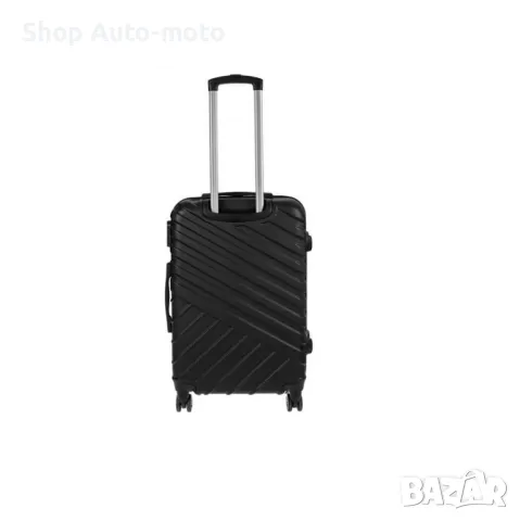 Куфар с колелца, черен 60л. Automat, снимка 2 - Куфари - 33711259