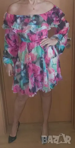 Рокля от шифон Fervente , снимка 5 - Рокли - 50026054