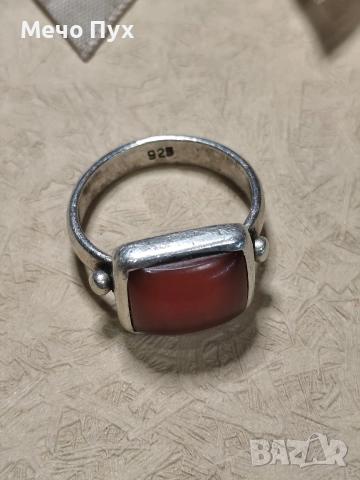 Сребърен пръстен (301), снимка 3 - Пръстени - 52714715