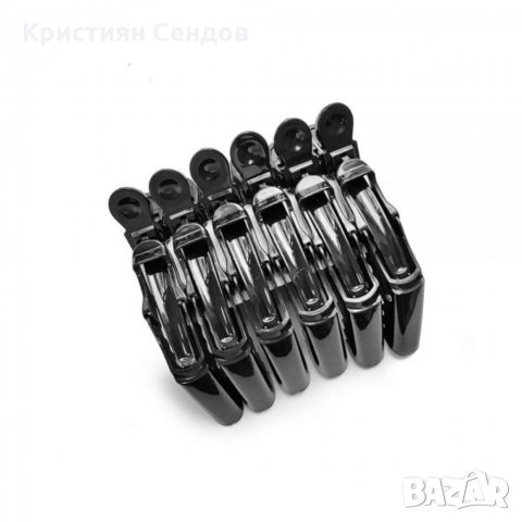 Черни клипсове за коса, снимка 1 - Аксесоари за коса - 32376408