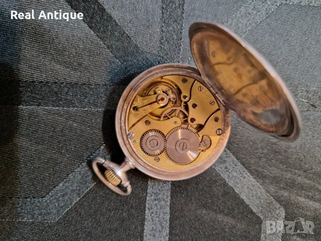 Страхотен антикварен колекционерски швейцарски сребърен джобен часовник ZENITH , снимка 9 - Антикварни и старинни предмети - 48698362