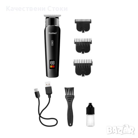 ✨ Безжична машинка за подстригване Kemei с LED дисплей, снимка 2 - Машинки за подстригване - 43021324