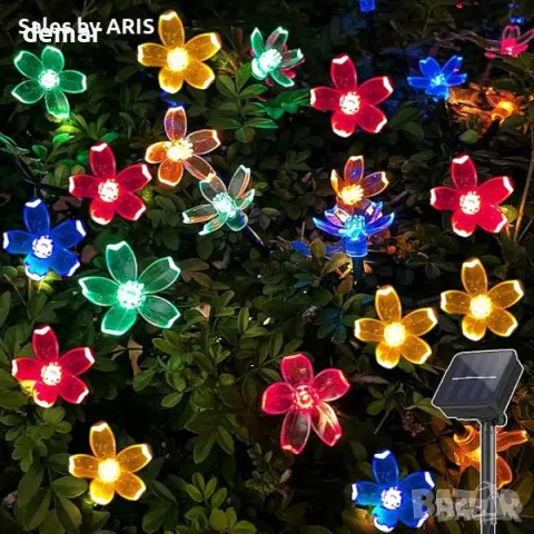 LED цветни соларни лампички за дома или градината, снимка 2 - Декорация за дома - 49915742
