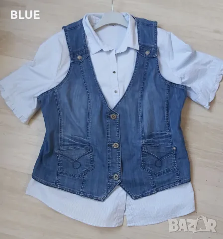 Дънков елек. Макси размер, снимка 4 - Елеци - 47543263