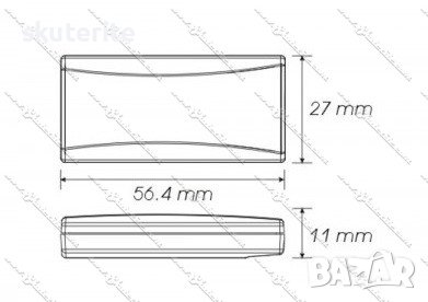 Универсален мото термометър KOSO , снимка 2 - Части - 43365619