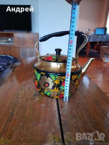Стар алуминиев чайник #6, снимка 3 - Други ценни предмети - 53424755