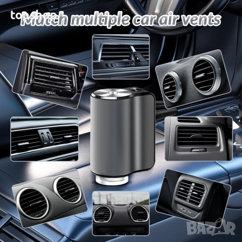  Чисто нов запечатан в целофан арома дифузер за кола, 2025г. умен регулируем арома дифузер с 3 аро.., снимка 2 - Аксесоари и консумативи - 51918143