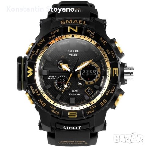 SMAEL 1531 мъжки спортен часовник червен и жълт, снимка 9 - Мъжки - 43582289