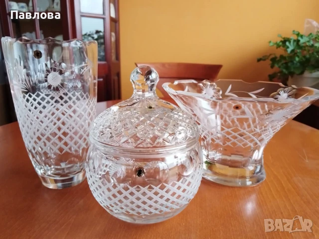 Кристални вази, бижутиера, фруктиера, снимка 3 - Декорация за дома - 50826049