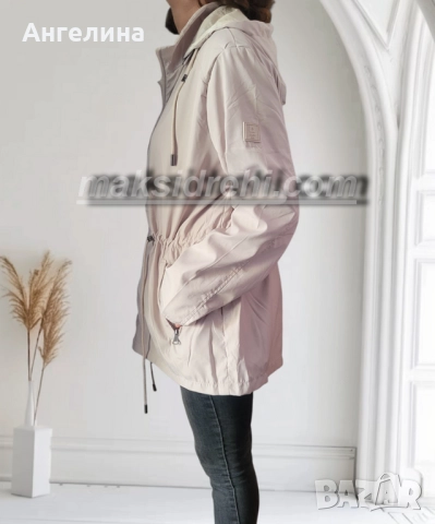 Макси дамско двулицево яке тип шлифер с връзка на талията., снимка 2 - Якета - 51880636