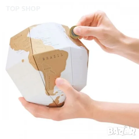 3D Scratch глобус карта TrueWorld, снимка 7 - Арт сувенири - 48470083