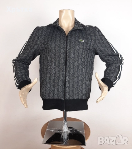 Lacoste Monogram Track Jacket - Оригинално мъжко горнище р-р M, L, снимка 6 - Спортни дрехи, екипи - 52238643