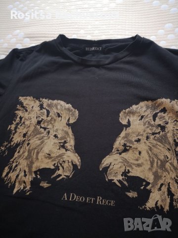 Черна тениска с къс ръкав Be Strong / Unisex на Red Decoct, снимка 7 - Тениски - 28888794