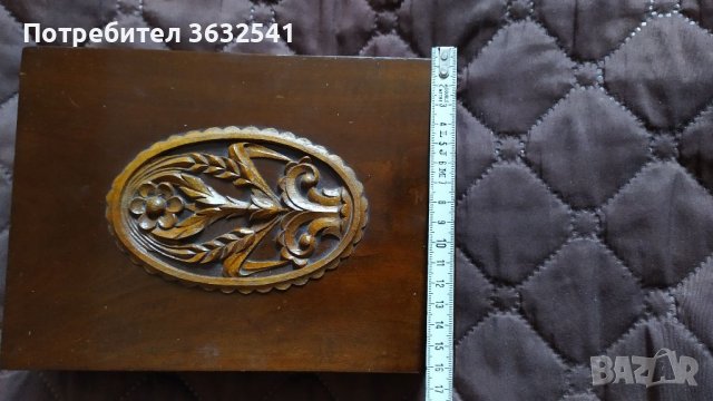 Продавам стара дървена кутия за бижута , снимка 3 - Други - 40242799