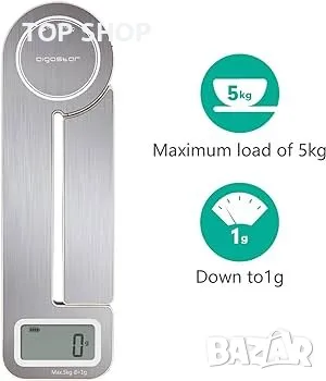 Aigostar Nano сгъваема висококачествена домакинска везна, снимка 2 - Електронни везни - 49157089