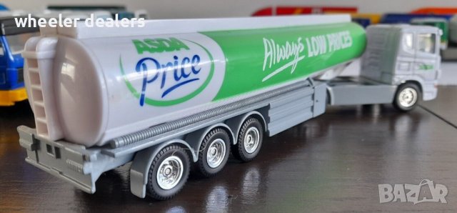 Метална количка- Камион Scania Fuel Tank ASDA 1/64, снимка 3 - Колекции - 38532783