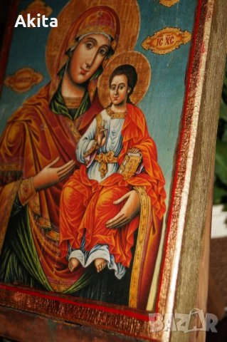 Икона на Дева Мария с Младенеца, снимка 5 - Икони - 22667772