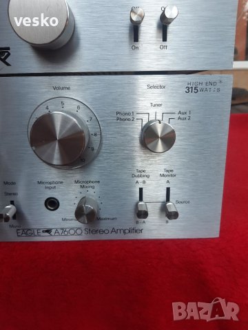EAGLE A 7600 + EAGLE T 7400, снимка 4 - Ресийвъри, усилватели, смесителни пултове - 37500465