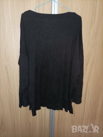 Макси черна жилетка , снимка 4 - Жилетки - 44048299