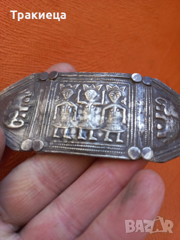 ВЪЗРОЖДЕНСКИ СРЕБЪРЕН НАКИТ ИКОНА РЕЛИГИЯ