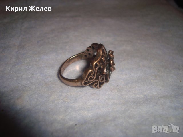 ВИНТИДЖ ФЛОРАЛЕН КРИСТАЛЕН ФЕШЪН КРАСИВ ПРЪСТЕН ЦВЕТЕ с КРИСТАЛИ 27627, снимка 10 - Пръстени - 37452060