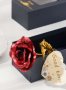 Подарък златна роза в кутия с пожелание Golden Rose, снимка 3