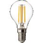 LED FIilament Лампа, Топка, Димираша, 4W, E14, 4200K, 220-240V AC, Неутрална светлина, U - LFG41442D
