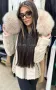 Дамски кожени якета с естествен косъм, снимка 10
