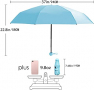 Нов сгъваем ултра лек преносим чадър предпазва от слънце и дъжд, снимка 5