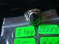СТАР АНГЛИЙСКИ СРЕБЪРЕН ПРЪСТЕН СРЕБРО 925 НИЕЛО ОРНАМЕНТИКА с ЧЕРЕН АХАТ ФАСЕТИРАН 22279, снимка 12