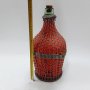 Стара плетена стъклена дамаджана 5 л(10.1), снимка 1