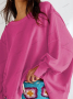 Свободен дамски суичър тип пачуърк с обло деколте, 3цвята , снимка 11