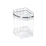 Етажерка за баня - Rosberg R53001A2, 2 нива / 3нива ъгъл, 21x21x39см., снимка 5