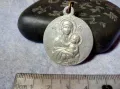 SINT UNUM INA EN ΩΣIN Стар ПОСРЕБРЕН Или СРЕБЪРЕН МЕДАЛ ИКОНКА АВТОРСКА на Bouix ДВУСТРАННА 48821, снимка 8