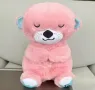 Интерактивна Детска играчка Плюшена дишаща видра тип Fisher Price СПЯЩА ЗВУК СВЕТЛИНИ звуци бебешка, снимка 7