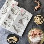 3 вида Game of Thrones Игра на тронове силиконов молд форма декорация торта фондан сладки мъфини, снимка 1 - Форми - 27450154