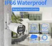 Външна 3MPX WiFi камера с метален корпус, 40 метра нощно виждане и вградени микрофон и говорител, снимка 8