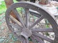 Колело от каруца за декорация, снимка 3