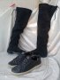 ЛУКС чизми, гамаши КАТО НОВИ 39 - 40  дамски ботуши високи, 100% естествена кожа = естествен велур, снимка 13