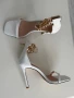 Сандали бели на ток, снимка 2