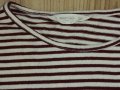 Детска блуза MANGO, size 11/12, райе екрю и винено, много запазена, снимка 3
