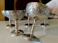 Посребрен сервиз чаши за вино,шампанско 2 бр. , снимка 7